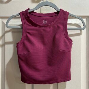 Move theology crewneck workout tank top with built in bra